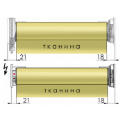 Тканинні ролети система відкритого типу Standart 38
